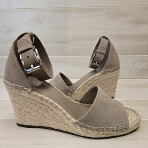 {9M} Vince Camuto Leera Espadrille Wedge Sandal Women's in Dusty Mink